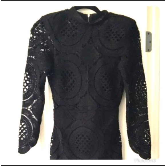 Classy long sleeve black lace dress!! - Picture 4 of 4